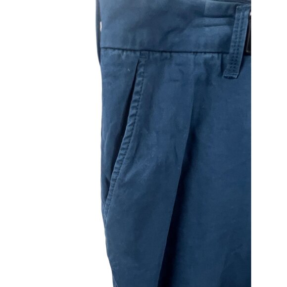 Izod Saltwater Men's 7'' Twill Stretch Shorts Size 42 Navy Blue Chino Summer - Picture 9 of 10